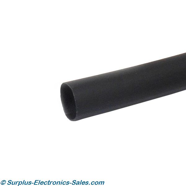 3/16"X4' Black Heat Shrink - Click Image to Close